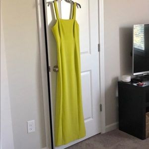 NWT Gianni Bini neon green gown